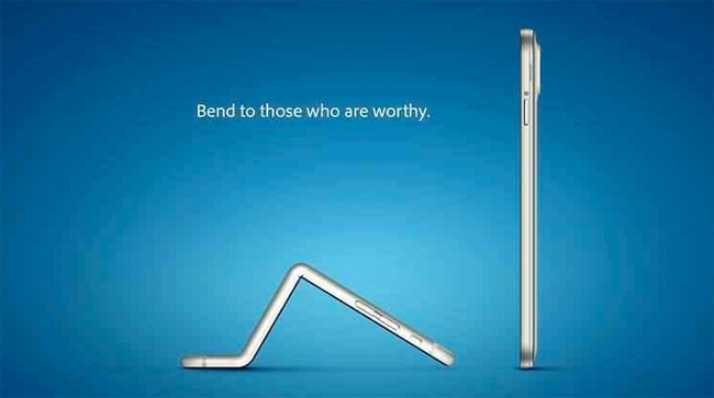 samsung bendy iphone